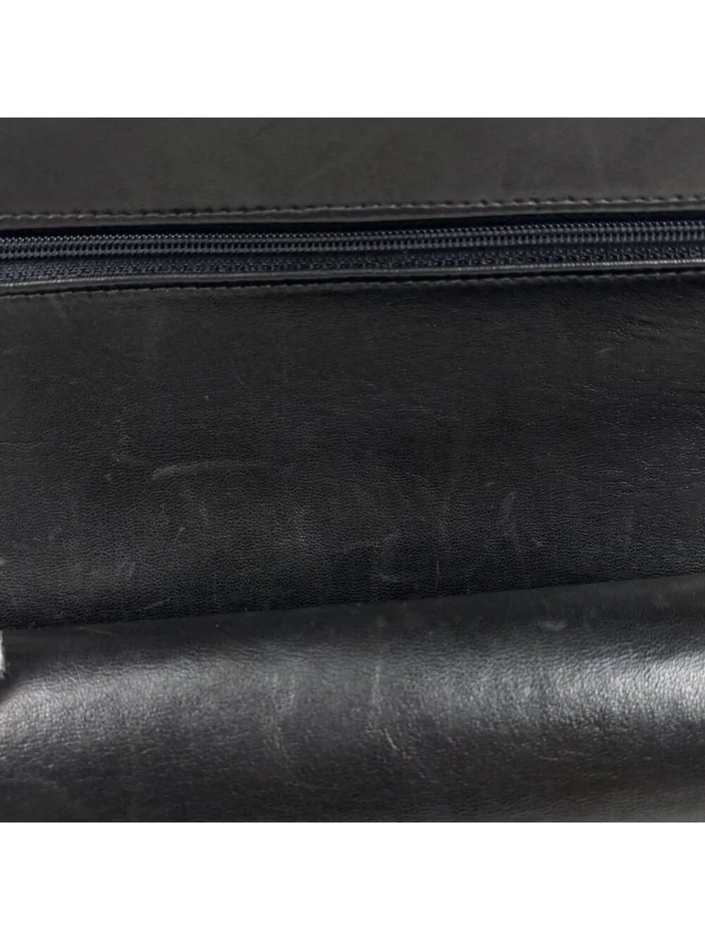 Chanel Quilted Double Flap Chain Shoulder Bag CC Logo Leather Black